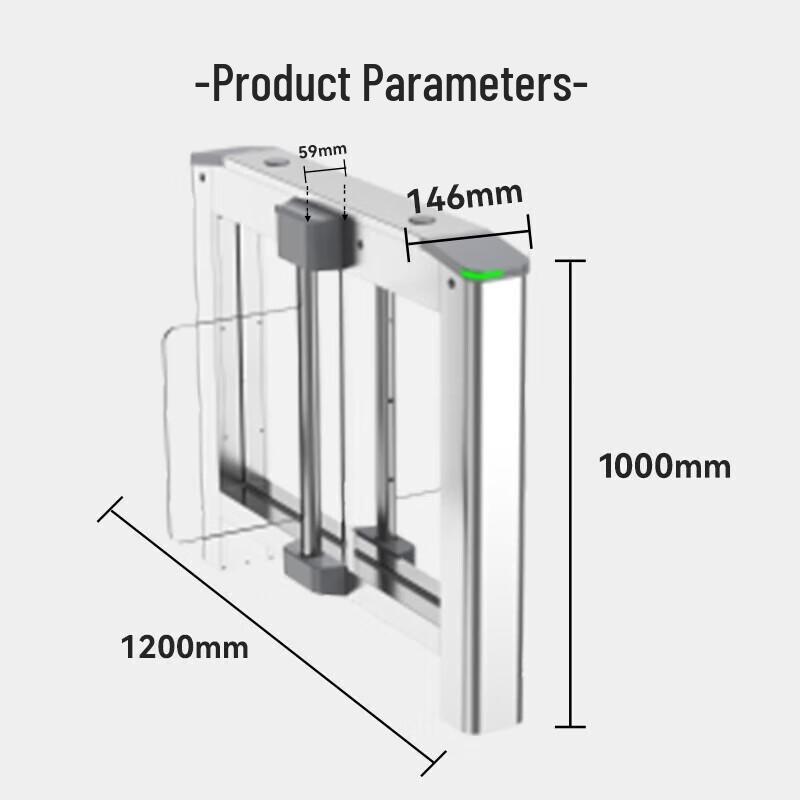 Hikvision Facial Recognition Swing Turnstile System