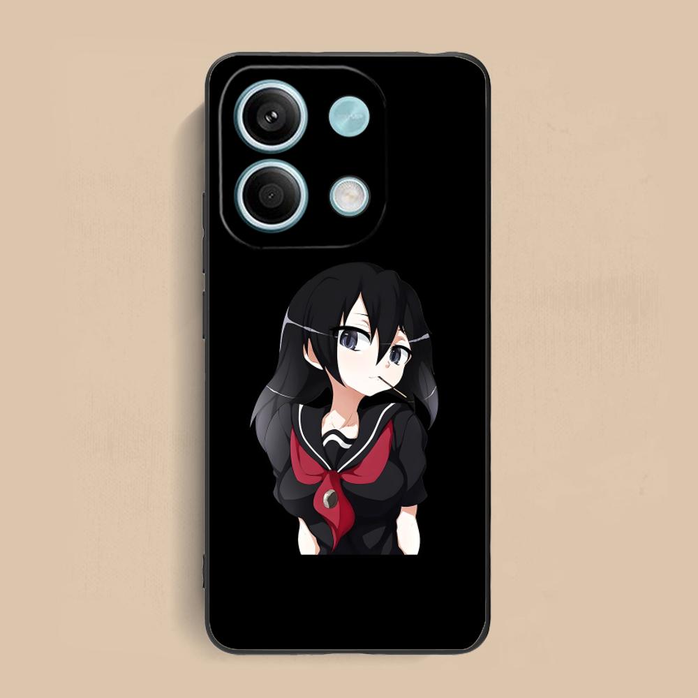 Akame Kurome Matte TPU Mobile Phone Case for Xiaomi Redmi Note 14 13 12 11 S Pro Plus 4G 5G Colorful Printing Cover