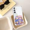 Kawaii Anime L-Lucky Star HD Clear Transparent Phone Case For Samsung Galaxy A52,A12,A51,S24,S23,S22ULTRA,S21 Edge,S20LITE,Plus,