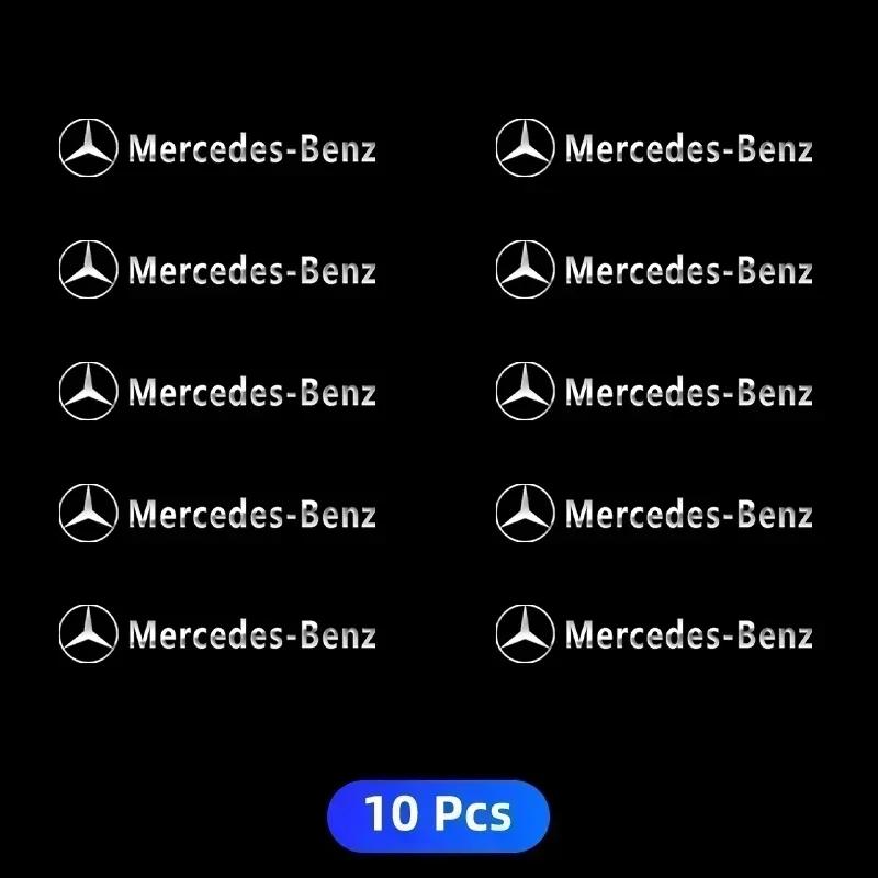 CSC1 Metal Emblem Auto Decor Wiper Decals Reflective Car Window Sticker For Mercedes Benz AMG A B C E S class GLA GLC CLA GLK GLE