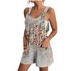 Women Suspender Jumpsuit Women Summer Comfortable Ladies Casual Solid Pockets Loose Suspender Shorts