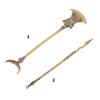 Antique Brass Keychain Classic Water Margin Weapon Replica Miniature Spear Ornament For Collectors And Fans