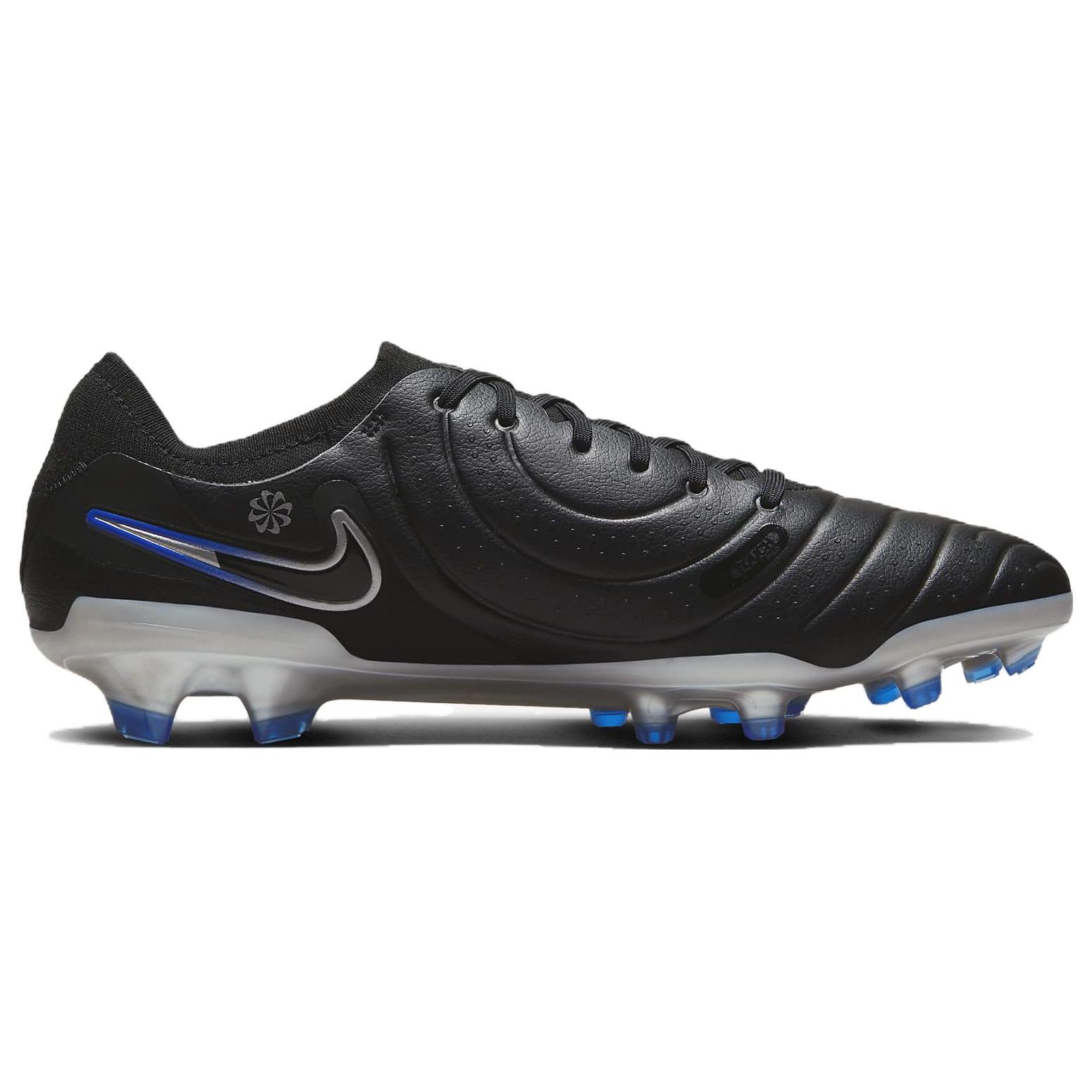 Мужские кроссовки Nike Tiempo Legend 10 Pro FG Shadow Pack черные Hyper-Royal Chrome — фото 2