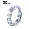 ASTM f136 Titanium Piercing Hinged Segment Septum Hoop Nose Rings Clicker Ear Cartilage Tragus Helix Conch Body Jewelry Earrings