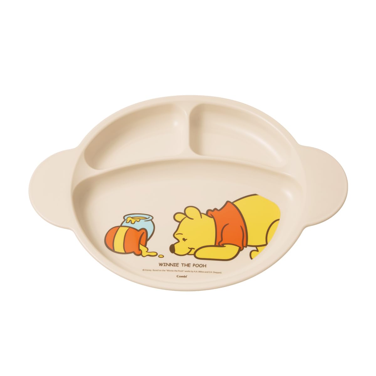 

COMBI Baby Winnie the Pooh Lunch Size Dishwasher and Microwave Safe Tableware, Plate, N, бежевый