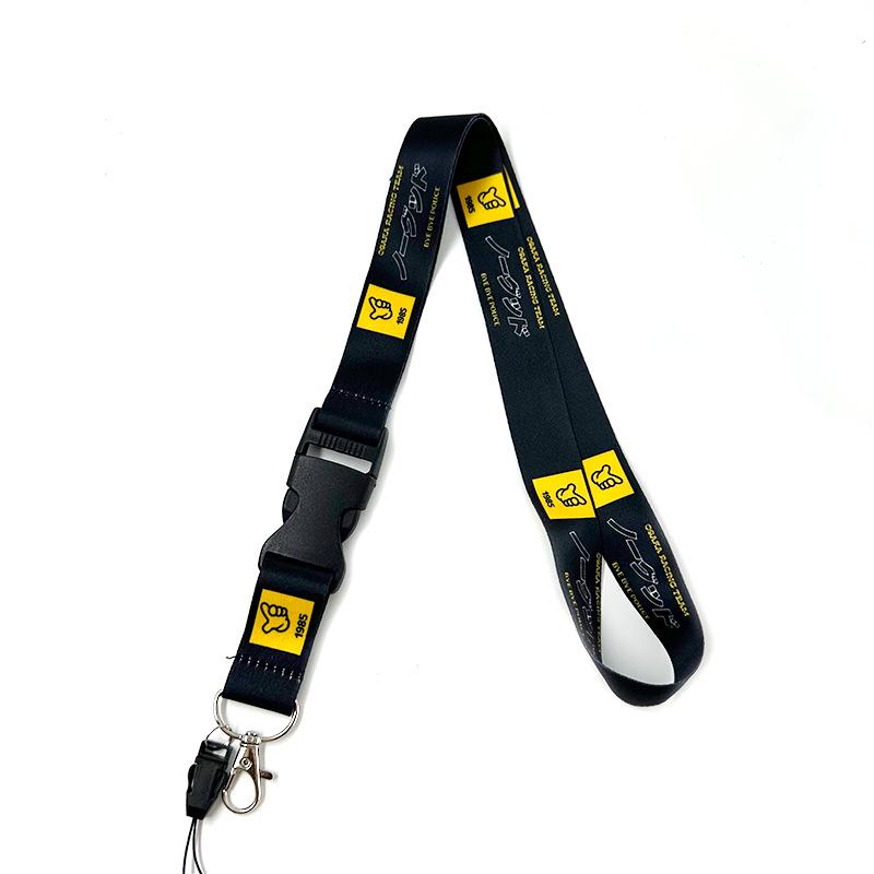 JDM Anime Lanyard: Durable Silk Woven Neck Strap for Phone and ID Badge Holders