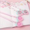 10pcs 0.5mm Small fresh peach neutral pen stationery sequin black signature pen creative carbon water pen