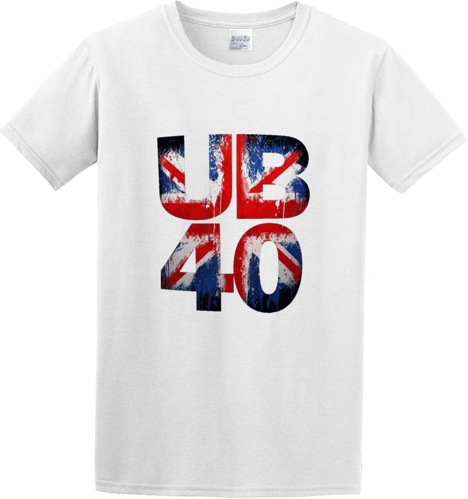 Ub40 British Reggae Band Mens Tshirt Black Round Neck Short Sleeves
