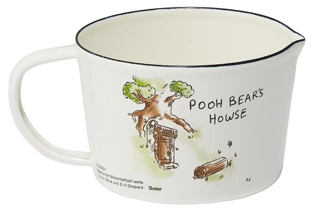 Skater Enamel Measuring Disney Winnie the Pooh Cup, 450ml, Design, ENMC5-A