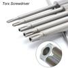 11PCS/12PCS Torx Hollow Screwdriver Flat Head Tamper Proof Security Drill Bit Set for Electric Drill  1/4" Hex Driver Bits