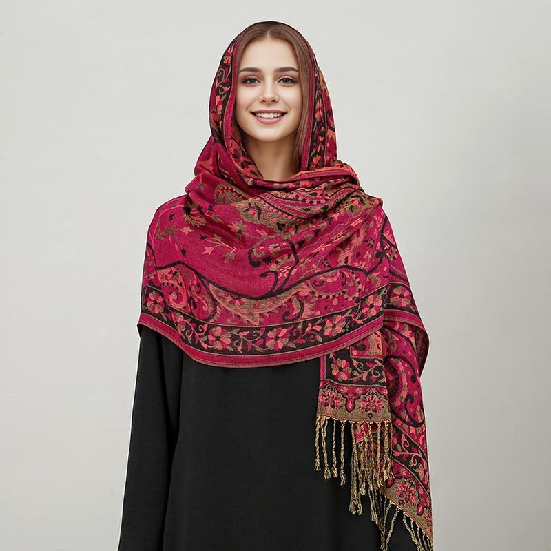 

Bohemia Pashmina Хиджаб Шарф Длинный Мусульманский Кашемировый Шаль Женский Фуляр Мягкий Тюрбан Головные Повязки Для Женщин Повязка На Голову Роскошный Бренд