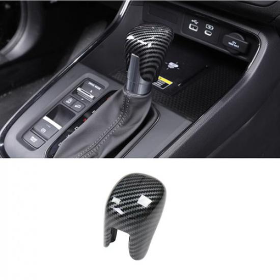 For  2024 Honda CRV CR-V ABS Carbon fiber Gear Shift Knob Cover Trim 1pcs