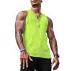 Men's Summer Sleeveless Solid Color Camisole Sports Casual Elastic Vertical Round Neck Top