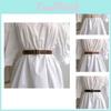 Trendy Simple Women's Belt Featuring Vintage Aesthetic Smooth Buckle Design