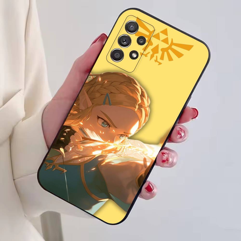 Game The Legend of Z-Zelda Princess Phone Case Black Silicone Soft For Samsung S25,S24,S21,S22,S23,S30,Ultra,S20,Plus,Fe,Lite
