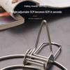 ZISIZ 304 Stainless Steel Adjustable Folding Steamer Rack - 2 Pack