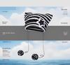 Korean Style Knitted Kitten Ears Beanie - Striped, Warm, Unisex Wool Hat for Students