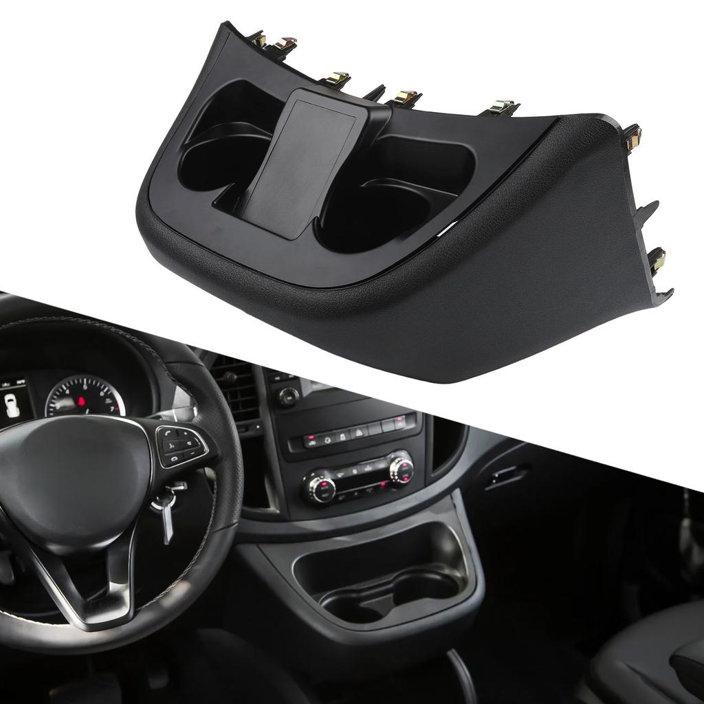 Car Central Control Water Cup Holder Panel Storage Box A44768008319051 For Mercedes Vito For Metris W447 2016-2023 Interior Part