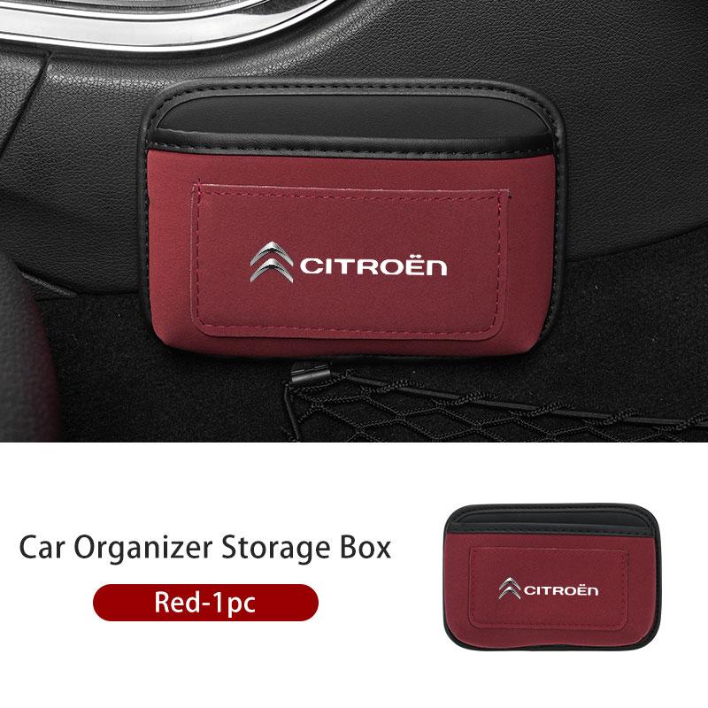Boîte Auto Coller Cartes Téléphone Clé Auto-adhésif Poche de Rangement Pour Citroen C4 C3 C5 C1 C2 C6 VTS C4L DS3 DS4 DS5 Grand