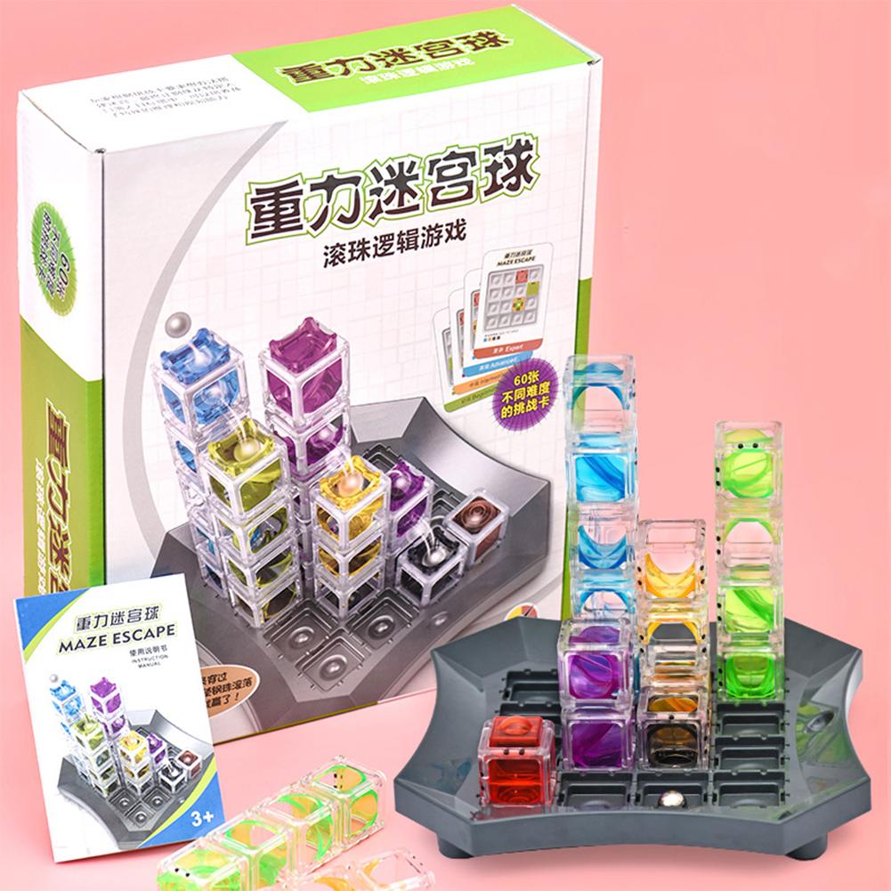 Labirent Misket Koşusu Zeka Oyunu Yapı Projesi Oyuncaklar Yapım Seti Okul Öncesi Eğitici Oyuncaklar 4-6 Yaş Erkek ve Kız Çocuklar İçin