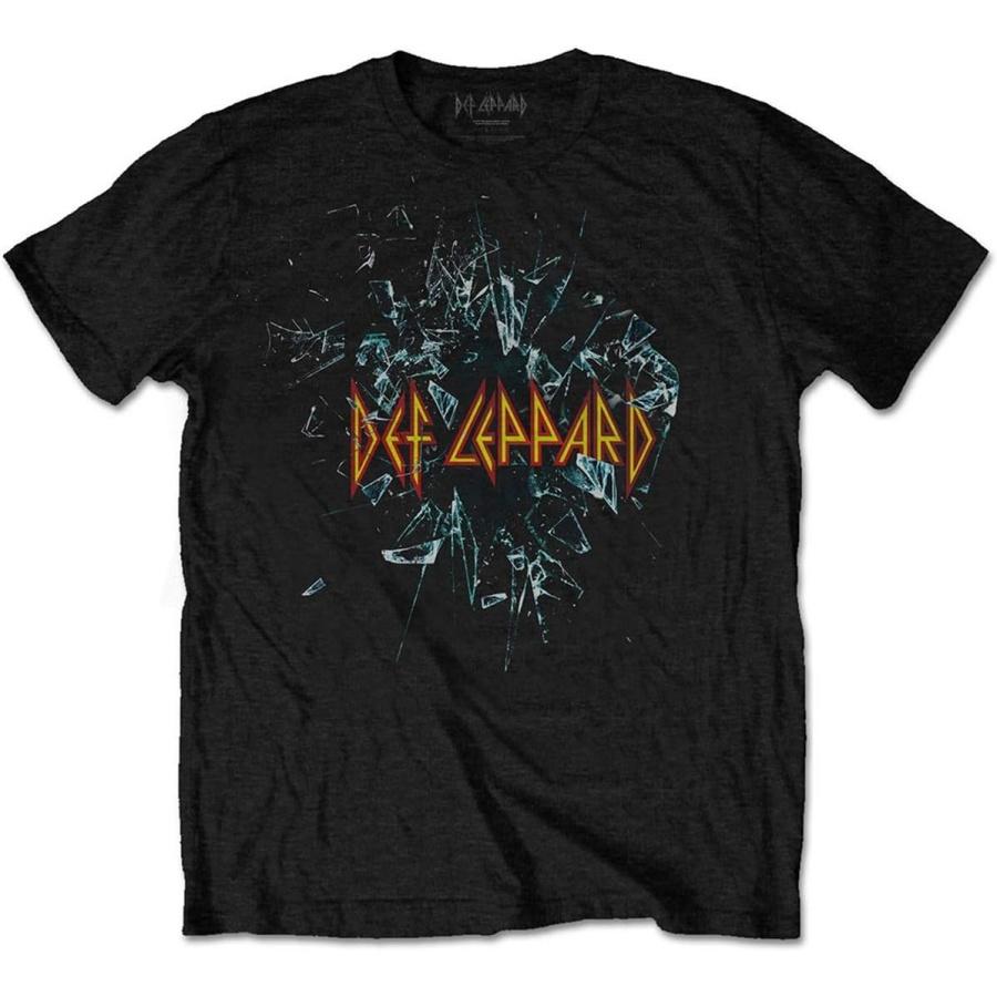 Rock Off Def Leppard  Shatter  (Black) T-Shirt (Large) S