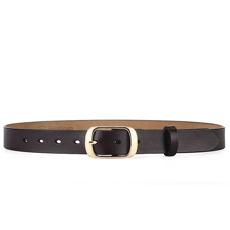 Women'S Pin Buckle Belt Leather Decoration Fashion Cowhide Women'S Simple Belt Direct Supply