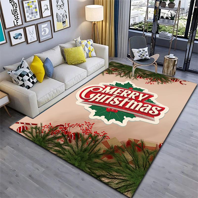 Christmas Nordic Design Carpet Home Decor Printing Room Protective Pad Bathroom Mat