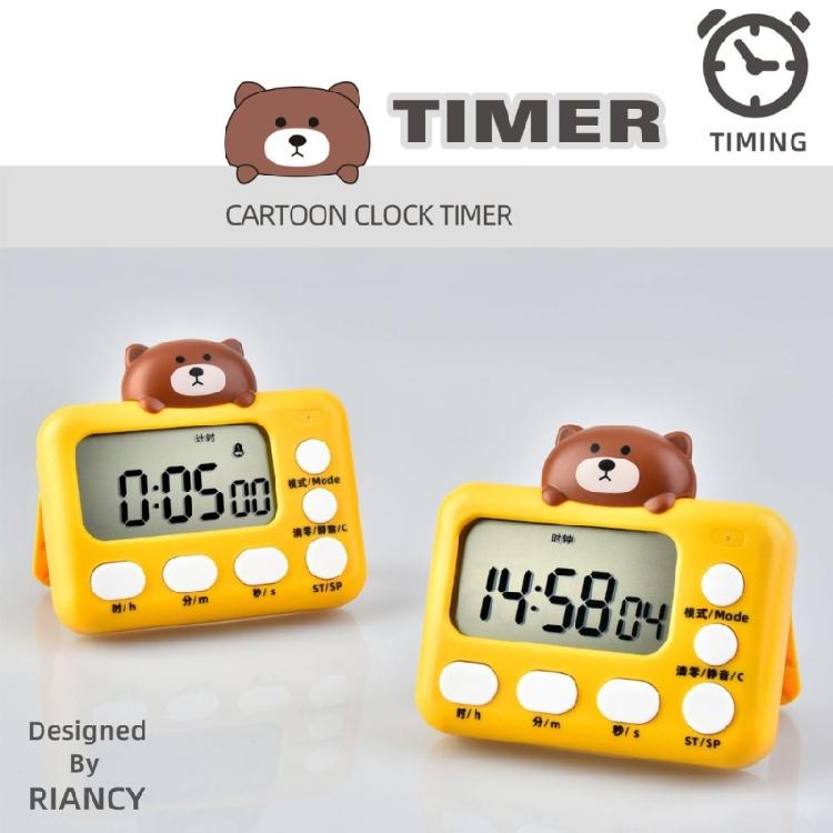 Countdown Timer Cartoon Animal Digital Timer for Cooking, Study, Exercise
