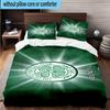 3pcs Celtic Football Club Crest Printed Bedding Set Duvet Cover Closure Includes 1 Duvet Cover & 2 Pillowcases Bedding Sets Home Decor Gifts