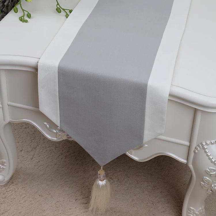 Cotton Plain Linen Table Runner Long Decoration Christmas Wedding Modern Coffee Tablecloth Rectangle Dining Table Pads Placemats