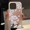Flower Clear Phone Case For iPhone 15 16 Pro Max Case iPhone 13 11 12 14 Pro Max Plus 12 13 Mini Shockproof Silicone Soft Cover