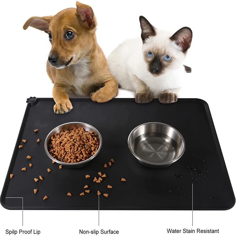 Pet Feeding Silicone Mat Non Slip Puppy Food Placemat Waterproof Car Pet Dog Pad
