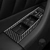 4×Carbon Fiber Window Lift Switch Button Trim For Infiniti FX 2009-13 QX70 14-17