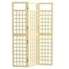 3-Panel Garden Privacy Screen, Freestanding Foldable Wooden Outdoor Divider/Trellis, Decorative Privacy Screen for Garden Patio, 120 X 170 Cm