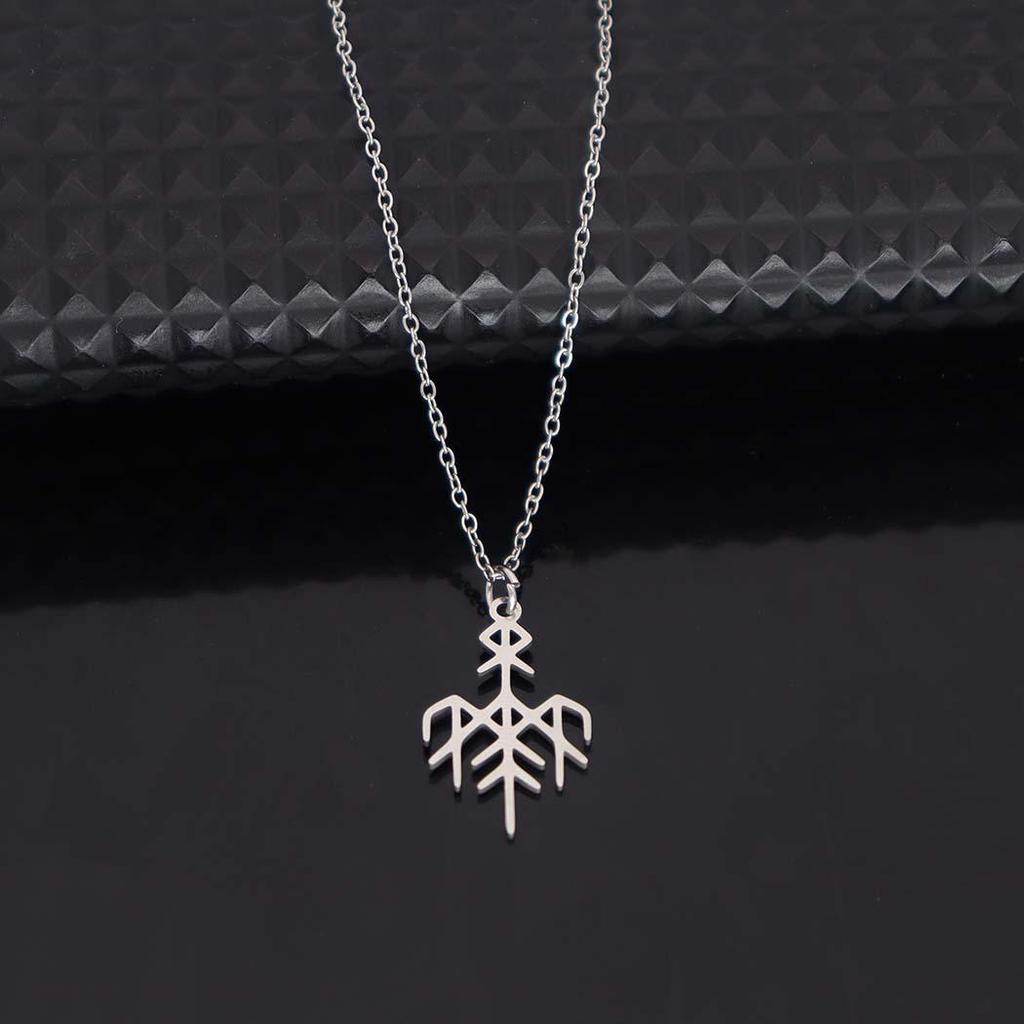 2026 Geometrische Edelstahl-Anhänger Halskette - Vielseitige Mode Schlüsselbein Kette Schmuck