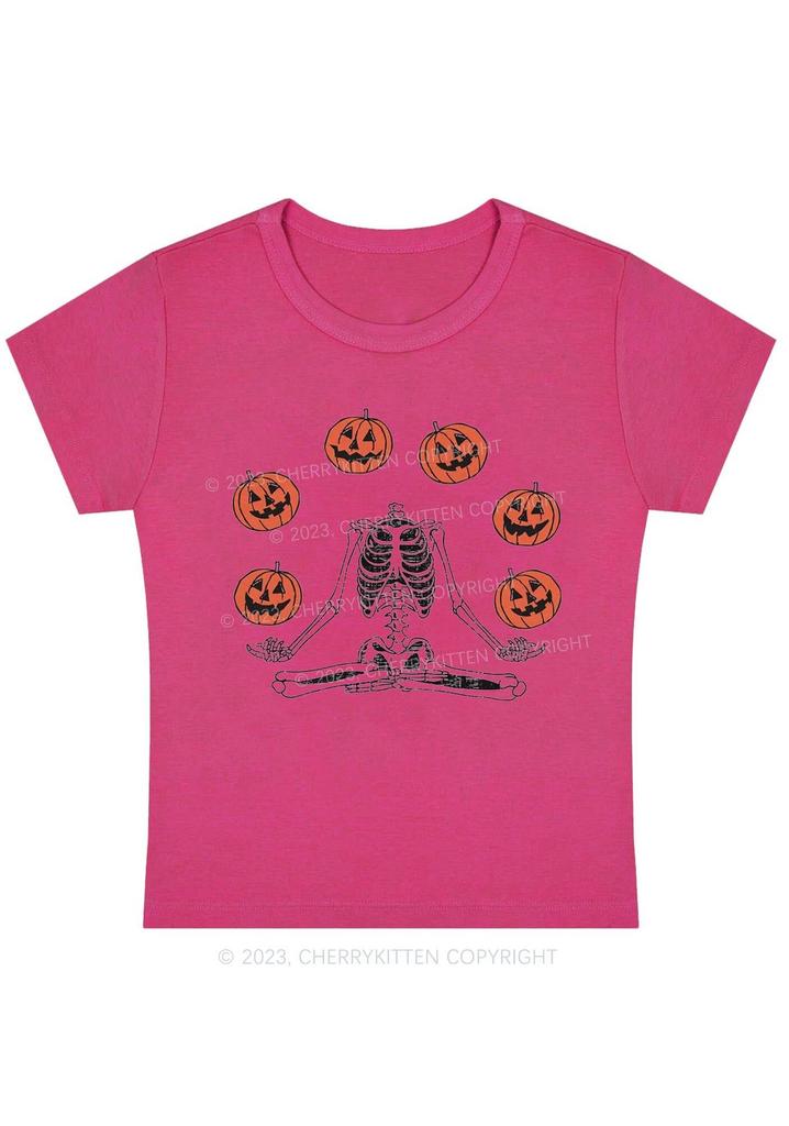 Halloween Skeleton Selfie Heart YK Baby Tee American Halloween Top