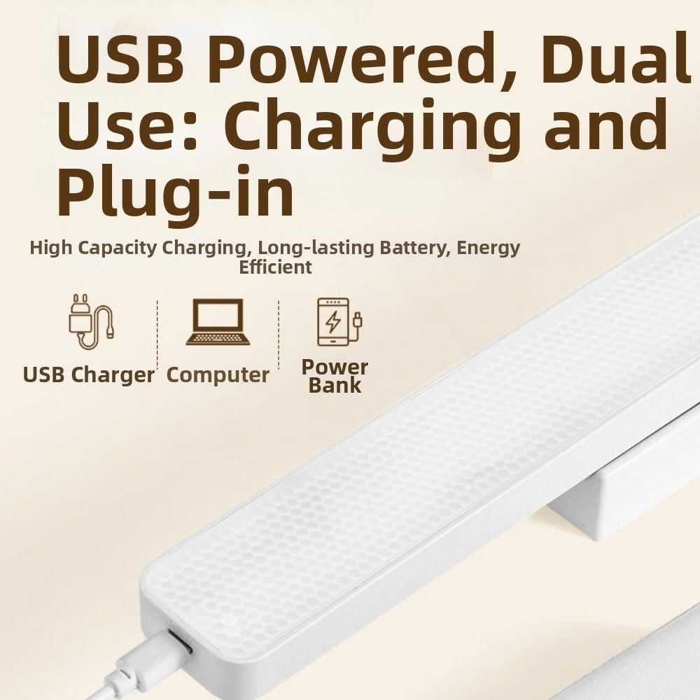 Eye Protection LED Touch Table Lamp Adjustable Brightness 3/5 Color Magnetic Desk Lamp USB Rechargeable Energy Saving