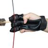 Huwairen Cowhide PU Velvet Hunting & Archery Three-Finger Gloves with Arm Guard