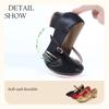 Size 34-42 Ladies' PU Modern Dance Shoes Gold Close Toe Beginner Latin Low Heeled Mary Jane Shoes