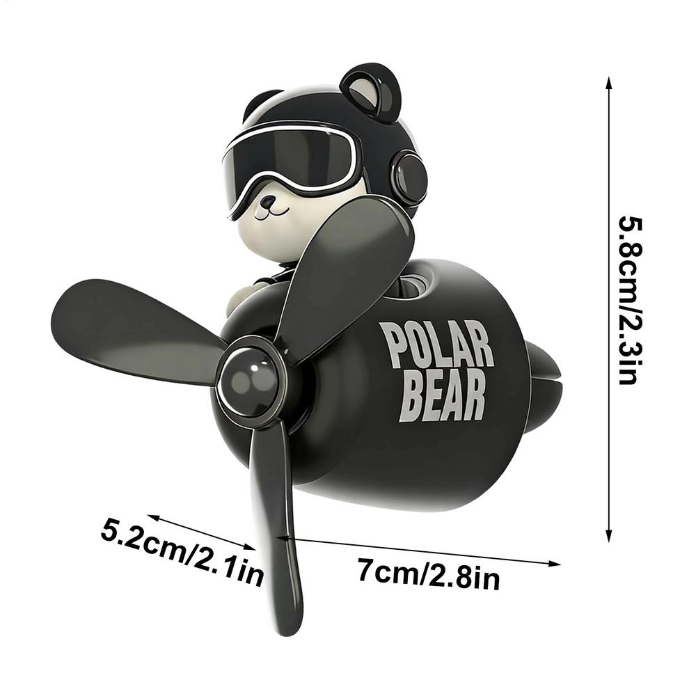 Car Air Freshener Bear Airplane Vehicle Aromatherapy Automotive Scent Diffuser for Drivers Detailers Modifiers Restorers