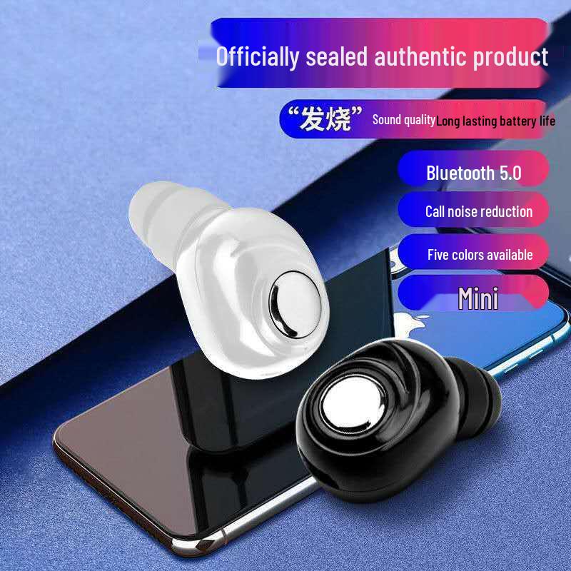 L16 Mini Wireless Bluetooth Earphones - Invisible In-Ear, Single Ear, Car Stereo.