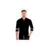 LookMark Men' Cotton Blend Stitched Solid Full Sleeve Shirt(Shirt 02M)