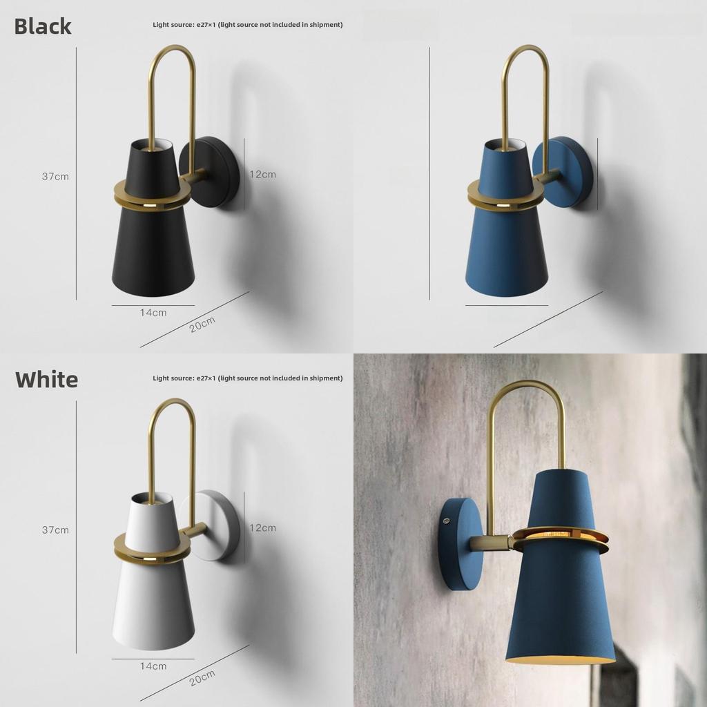 Nordic Style Wall Light With White Finish For Home And Hallway Use