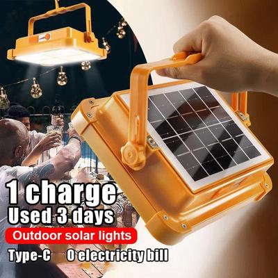 Leistungsstarke Solar Wiederaufladbare Campinglaterne High Powerbank LED Zeltlicht Leistungsstarke Magnet Taschenlampe Reparatur Notlampe