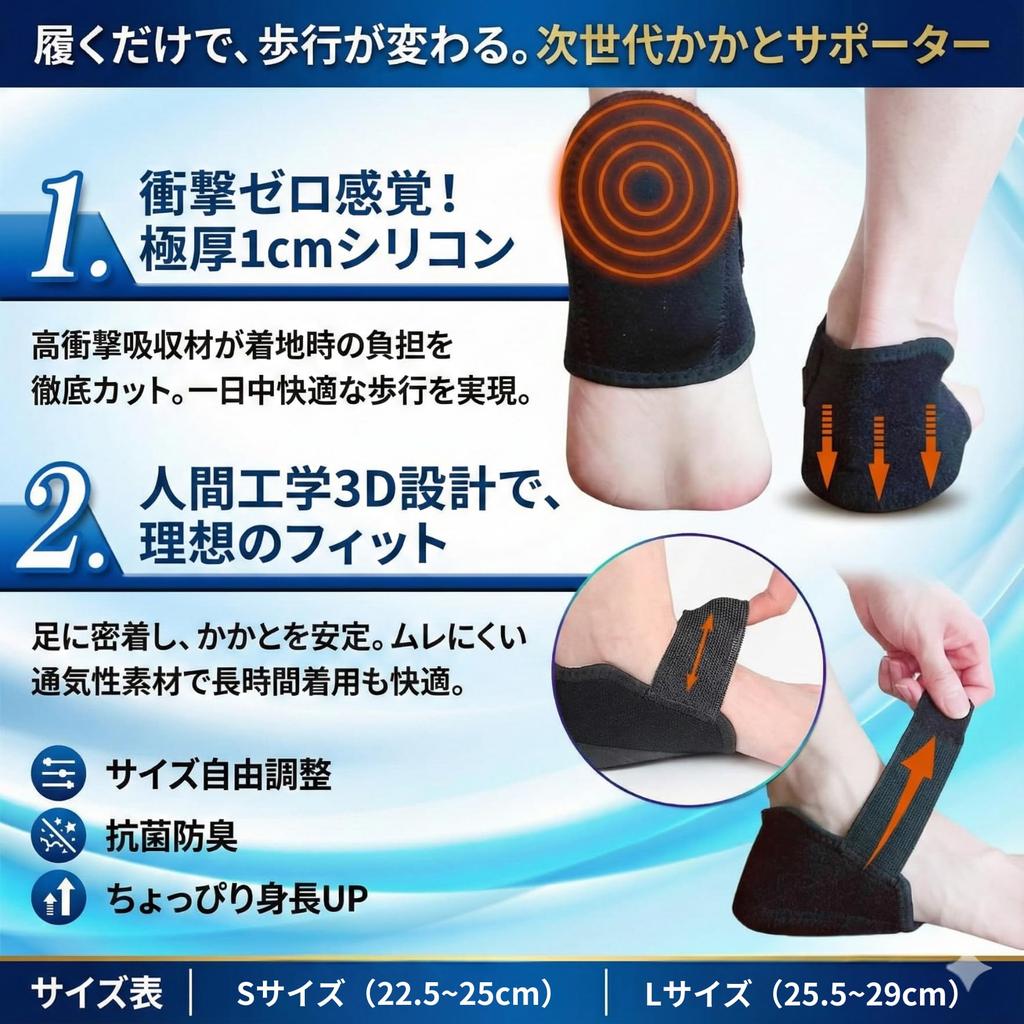 Latest Heel Support by Physical Heel Cushion for Greater Shock Heel Sole of the and Arch Support for Standing Large [2026 Model] [Co-Supervised