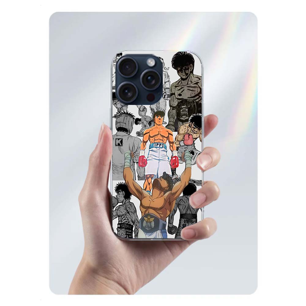

Boxing H-Hajime no Ippo Clear Phone Case For Iphone 17 Air 16 Pro Max 15 Pro 14 Plus 17E 16E 11 13 12 Mini Cover Cases Fundas Ce iPhone 14(iPhone 13)