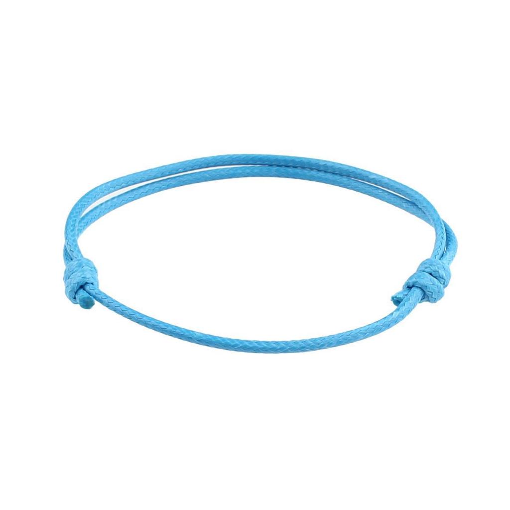 Bracelet ajustable tissé à la main en fil de cire coréen, design coloré de 1,5 mm