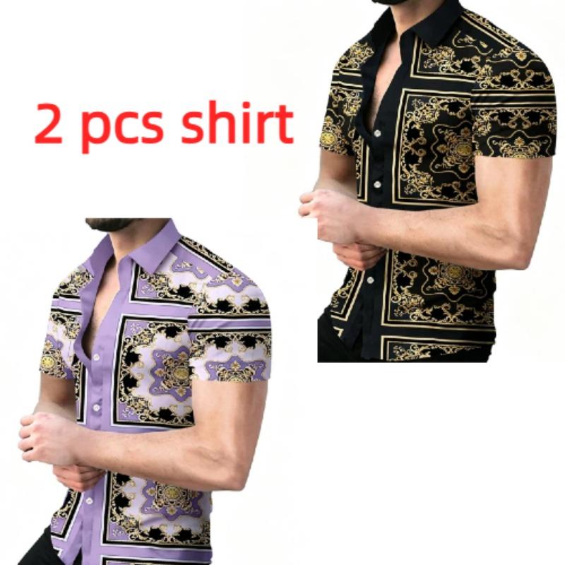 Street Fashion Pattern Printing Shirt Summer Hawaiian Beach Vacation Clothing Men's Street Style Shirt Daily Men's and Women's Shirt