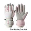 Non-slip Winter Skiing Gloves Warm Outdoor Sports Gloves Thickened Thermal Gloves  for Men Women