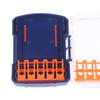 Bohreraufbewahrungskoffer Tragbar 6,35 mm Sechskant Bohrerkoffer 5 Größen Wasserabweisendes PVC Abnehmbarer Halter Aufhängbare Aufbewahrung